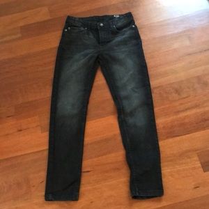 Black washed out skinny jeans size 10 for a boy